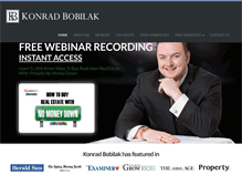 Tablet Screenshot of konradbobilak.com.au